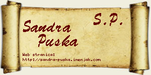 Sandra Puška vizit kartica